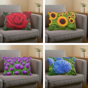 Floral accent pillows