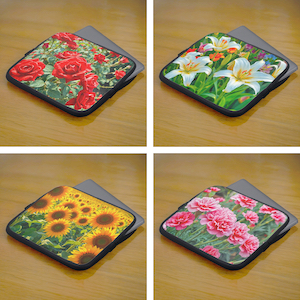 Floral laptop sleeves