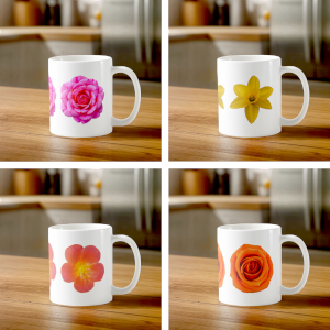 Floral mugs